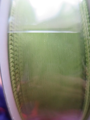 RIBBON WIRED SHEER GREEN 50 YD