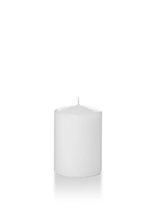 Candle Pillar White 2.8"X4"