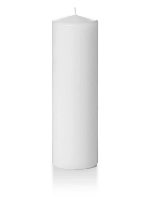 Candle Pillar White 2.8"X10"