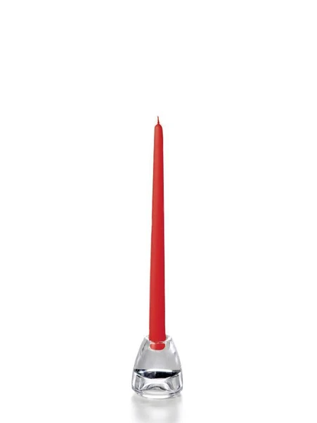 CANDLE TAPER RED 12"