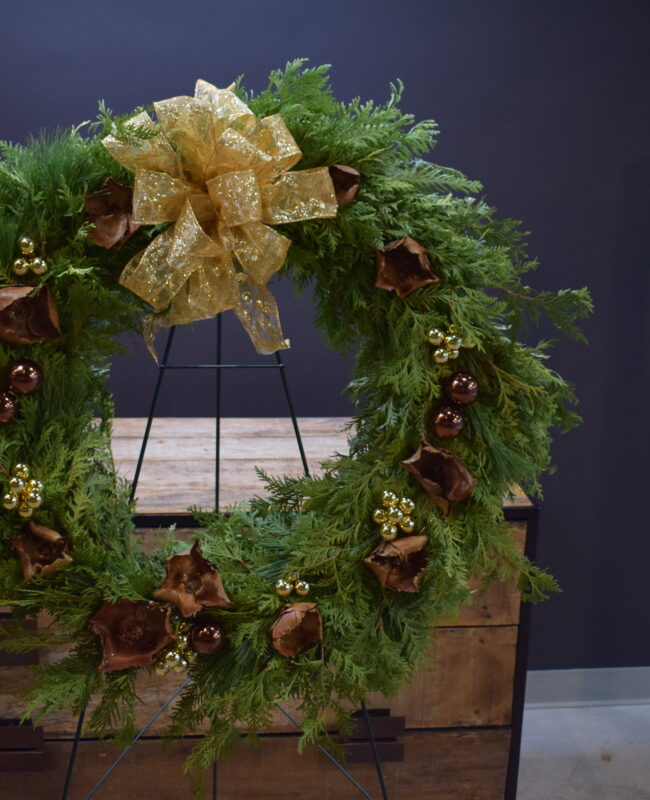 Cozy Holiday Greetings Wreath
